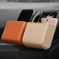 1 Pc Universal Car Storage Net Dashboard Hanging Leather Key Sun Glasses Mobile Phone Holder In Automobile Interior Accessories