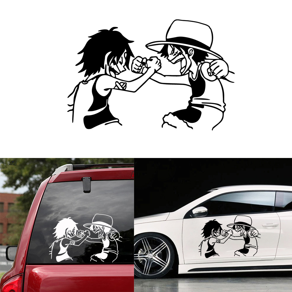 Free Shipping One Piece Monkey D Luffy Car Sticker Car Wrap Vinyl Film Automobiles Cartoon Sticker For Car Decoration Products