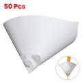 50 Pcs Paint Filter Paper Purifying Straining Cup Funnel Disposable Paper 100 Mesh Paint Filte Mesh Conical Nylon Micron Paper