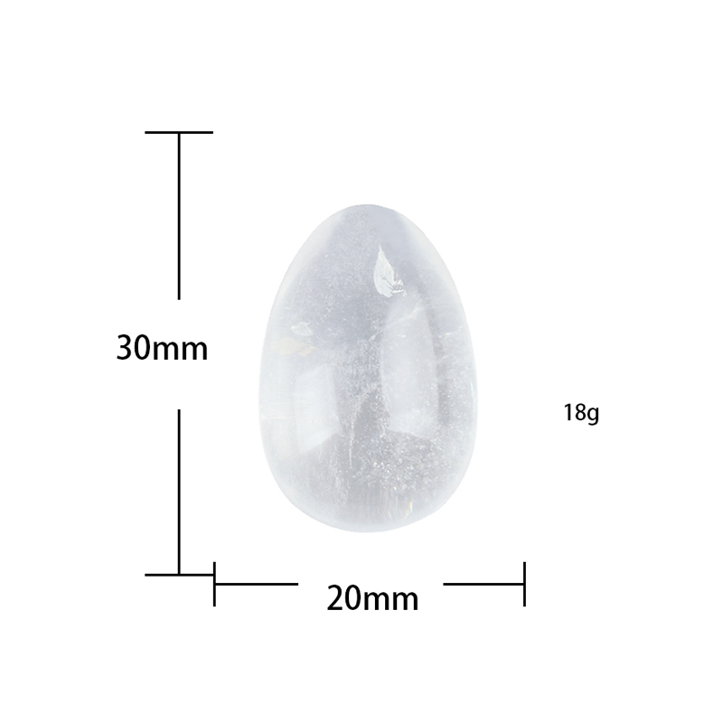 1 pcs Undrilled Natural Rock Quartz Yoni Egg for Women Kegel Exercise Vaginal Tightening Jade Egg Health Care Crystal Healing