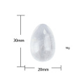 1 pcs Undrilled Natural Rock Quartz Yoni Egg for Women Kegel Exercise Vaginal Tightening Jade Egg Health Care Crystal Healing