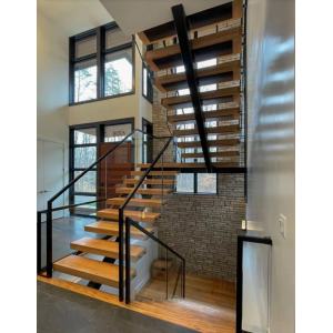 MS2025 Sky-High Sleek MONO Steel-Wood Staircase