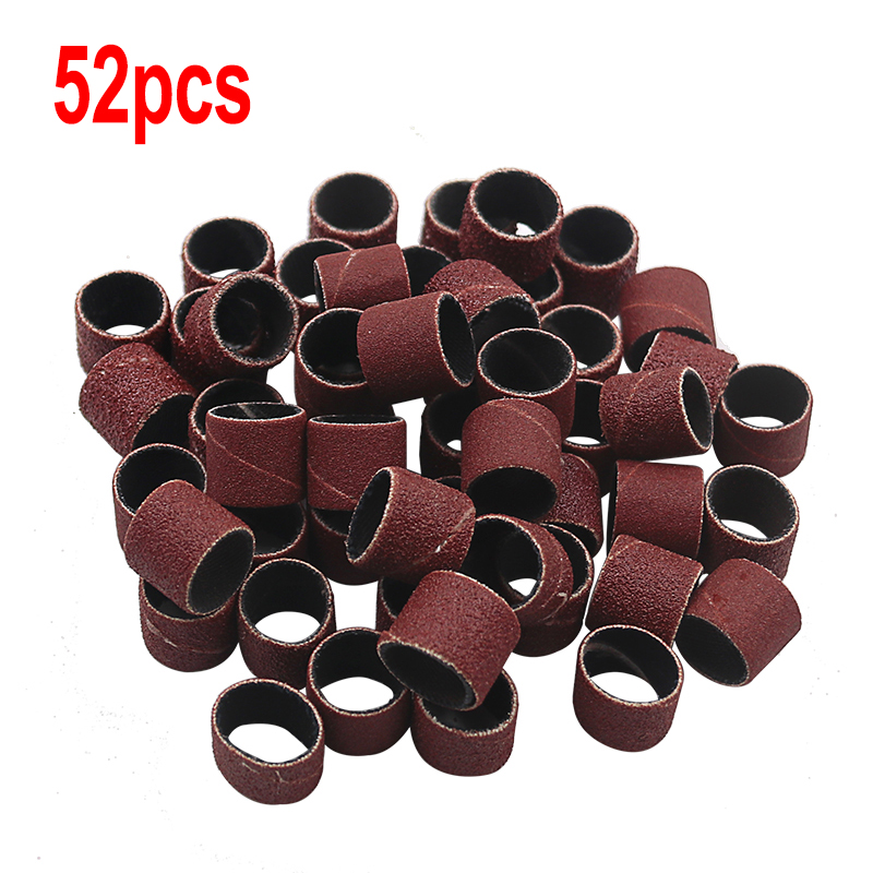 108pcs 1/4" or 1/2" Sanding Band with Drum Sander Dremel Accessories Fits for Dremel Tools Set Grinding Polishing+ Box