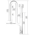 Aquarium Glass Kit with Deoiling Film Inflow and Horn Outflow for Fish Tank Filter Tube 1m Set for 12/16mm