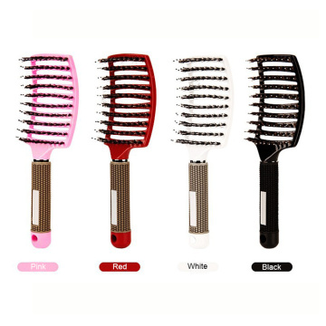 Scalp Massage Comb Hair Brush Hairbrush Bristle&Nylon Women Wet Curly Detangle Hair Brush for Salon Hairdressing Styling Tools