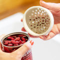 The Micro Kitchen Colander Kitchen Tool Strainer Sieve Food Mesh Can Drainer Chickpeas Kidney Beans Draining Food Container 2