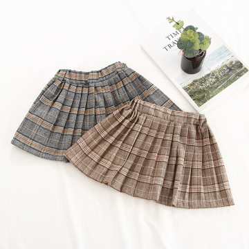 Girls Plaid Pleated Skirt 2020 Spring and Autumn New Children's Girls Tennis Skirts Children's Baby Princess Skirts