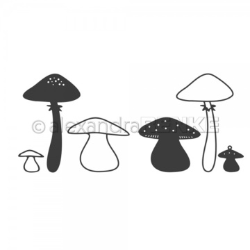 CH 2020 New mushroom Metal Cutting Dies 3D DIY Scrapbooking Carbon Sharp Craft Die Photo Invitation Cards Decoration