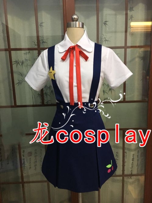 Anime Bakemonogatari Monstory Hachikuji Mayoi Cosplay Costume Halloween Praty Fancy Costume Custom Made Uniform