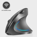 2400DPI 2.4G Ergonomic Vertical Mouse Wireless Optical Computer Mouse Gamer 5D LED Gaming Mice With Mouse Pad Kit For Laptop PC