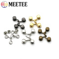 20sets Meetee 27/32X28mm Metal Garment Hooks Removable Rivet Button Jeans Waist Adjusting Buckle DIY Invisible Adjust Button