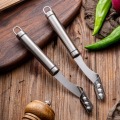 Silver Stainless Steel Chili Pepper Core Seed Remover Green Cucumber Digger Core Digging Knife Fruit And Vegetable Tools