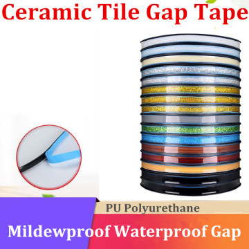 6 Meters/roll Ceramic Tile Gap Tape Mildewproof Waterproof Gap Tape Self-adhesive Beauty Edge Wall Floor Gap Line Stickers Tape