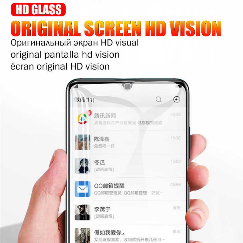 Full Cover Screen Protector Glass For Huawei P30 Pro Tempered Glass P20 Lite Film For Huawei Y5 Y6 Y7 Y9 Prime 2019 Nova 3E 4E