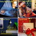 Acrylic 3D Illusion Baby Night Light Musical Note Hologram Nightlight Led Touch Sensor Colorful Usb Battery Powered Bedside Lamp