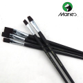 Marie's Nylon Paintbrush for Oil Paint Painting Supplies Art Brush Flat Tip Long Wood Handle G1640