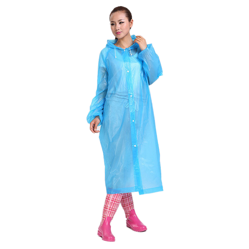 1pcs Adult Universal Transparent Men Raincoat Poncho Travel Women Rain-wear Waterproof Camping Rain Gear Raincoats