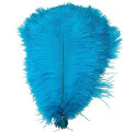 Wholasale Lake Blue Ostrich Feathers for Crafts 15-70cm Carnival Costumes Party Home Wedding Decorations Natural Plumes plumas