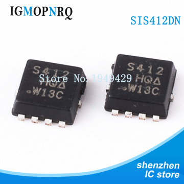 10pcs/lot SIS412DN SIS412 S412 QFN MOSFET(Metal Oxide Semiconductor Field Effect Transistor) new