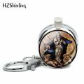 2018 New The Virgin Mary Of Guadalupe Keyring Mother Of Jesus Key Chain Glass Dome Keyrings Printed Photo Jewelry For Woman HZ5