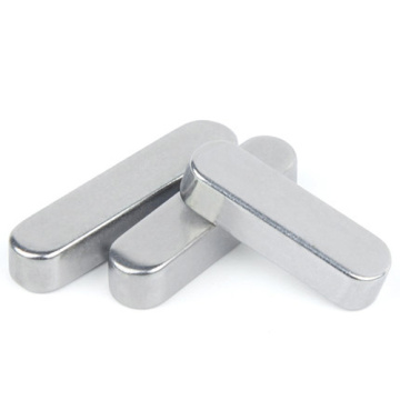 2pcs M6 Flat key Fillet Type A Flats key pin Square GB1096 Types pins 304 stainless steel high 6mm 10mm-50mm Length
