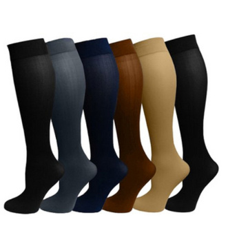 Multi - color pressure varicose veins leg compression socks relief pain knee sport socks support stretch breathable soccer socks