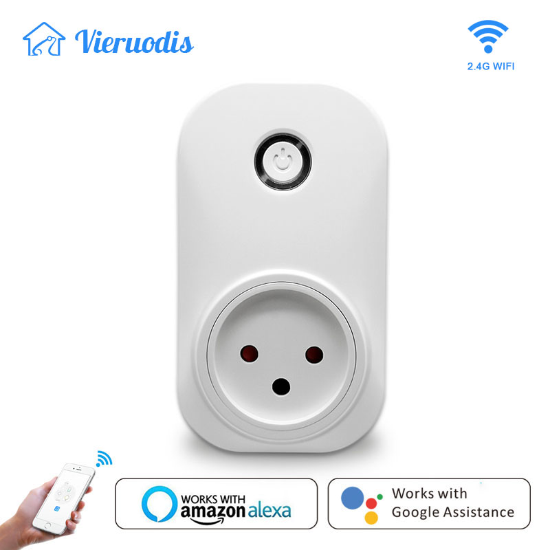 Tuya Smart Life Wifi Socket Israel Type 16A Plug App Remot Control Voice Control with Google Home Alexa Echo Timer the Devices