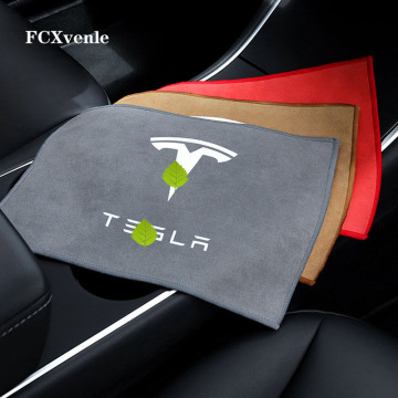 Car Cleaning Microfiber Towel Wash Cloth for Tesla Model 3 S X Y Thick Double-sided Coral Fleece Towel Car Wash Towel 20*28CM