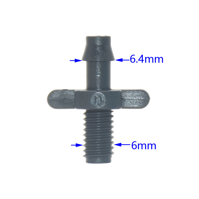 1000pcs Garden Water Connector 1/4'' 1/8'' Elbow End Plug Straight Barb 6mm For Garden Hose Irrigation Connector