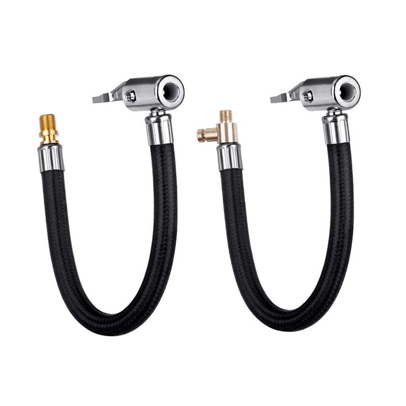 Bike Motorcycle Car Tire Air Inflator Hose Inflatable Tube Hose Inflator Tube Connection Quick Inflation Chuck Locking Air Chuck
