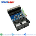 Ethernet switch Fiber Optical Media Converter Single Mode 4 RJ45 and 2 SC fiber Port 10/100M PCBA 10 pieces