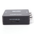 HDMI To RCA AV/CVBS Adapter HD 1080P Mini HDMI2AV Video Converter with USB Power Cable