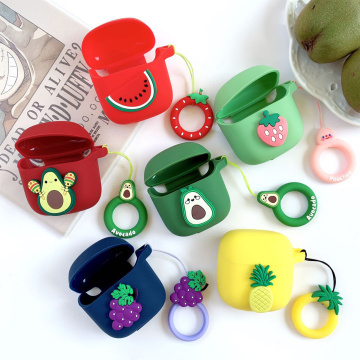 Cute Fresh Fruit Cover for JBL TUNE 220TWS Case Bluetooth Earphone Case for JBL TUNE 225TWS Earphone Case Box with Finger Ring