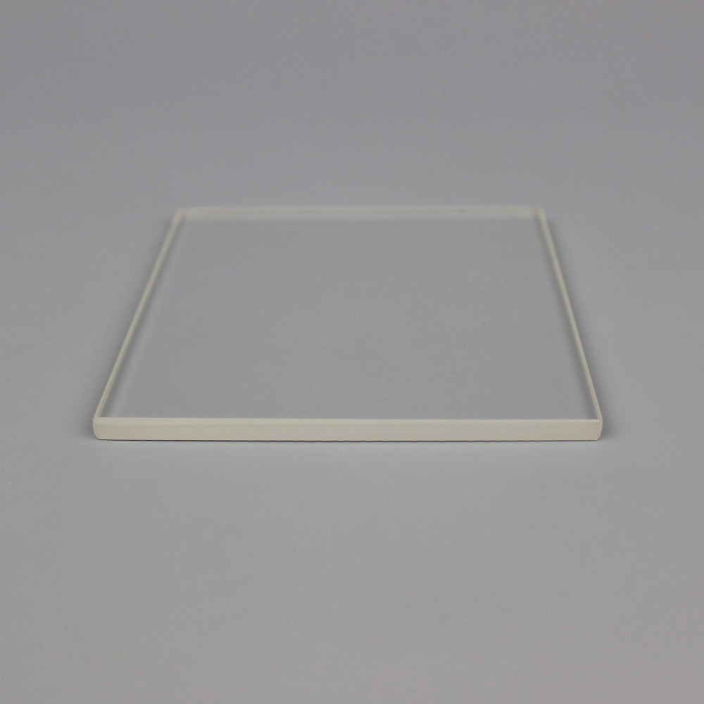 Fire Resistant Fused Silica Sheet 80mm*80mm*2mm Quartz Glass Square Plate