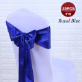 Shipping FREE 25PC/Lot Chair Sashes Bow Tie 7" X108" Wedding Chair Satin Sashes Gold Cover Wedding Decor Party Banquet Venue