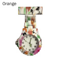 Colorful Silicone Round Dial Quartz Pocket Nurse Watch Quartz Brooch Doctor Nurse Hanging Watches LXH