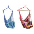 Garden Chair Swinging Indoor Outdoor Furniture Hammock Hanging Rope Chair Swing Chair Seat With 2 Pillows Hammock Camping