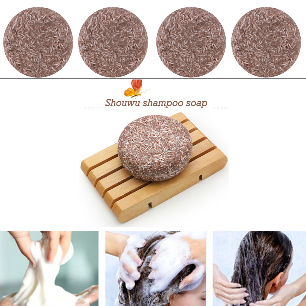 Pack Of 4 Multicolored Natural Solid Shampoos For Organic Shampoo Handmade Hair Darkening Regrowth Anti Dandruff Shampoo Bar