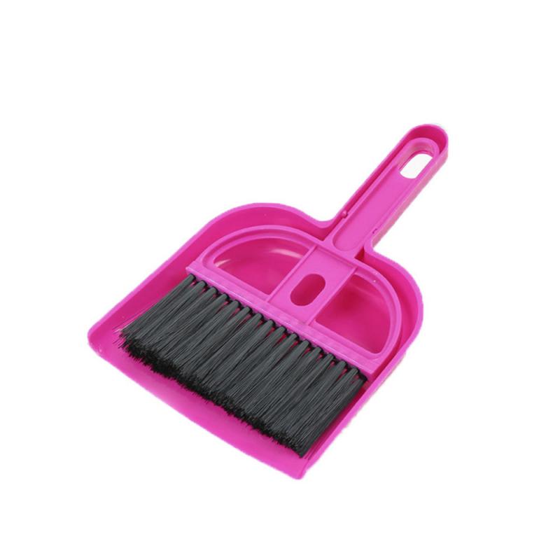Mini Desktop Sweep Cleaning Brush Durable Keyboard Brush Desktop Sweep Two-Piece Set With Small Broom Dustpan Set