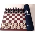 94mm Refined Wooden Folding Large Chess Set Checkers Solid Wood Maple Chessboard Entertainment Board Game Children Gift
