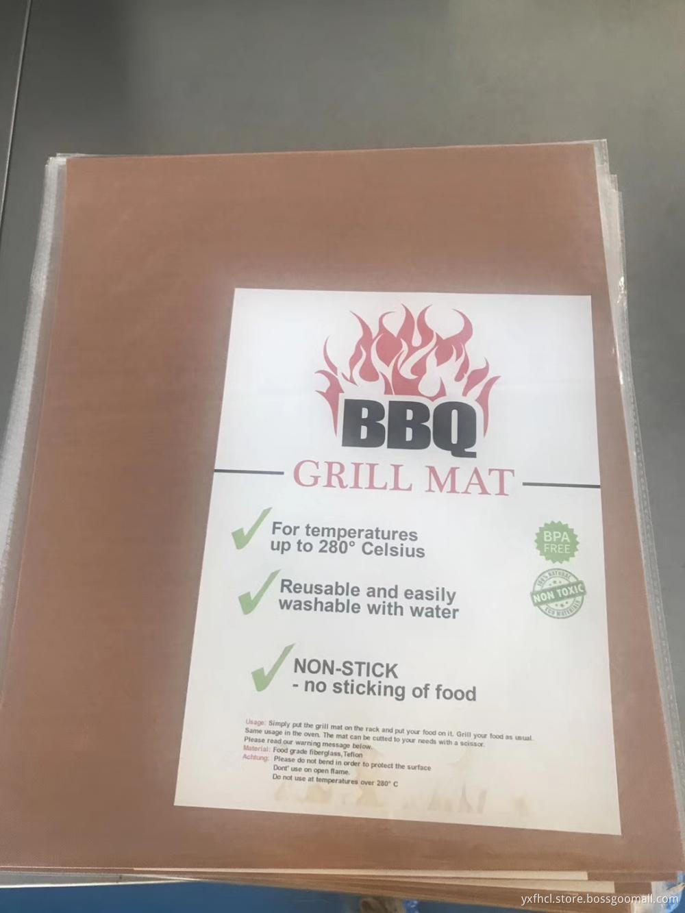 PTFE coated fabric BBQ mat