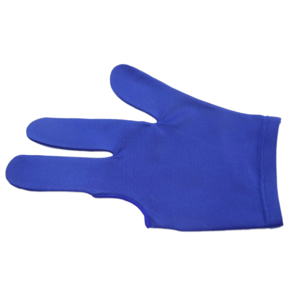 Spandex Snooker Billiard Cue Glove Pool Left Hand Open Three Finger Accessory for Unisex Women and Men 4 Colors