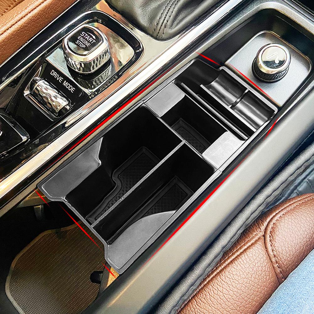 Car Interior Armrest Multilevel Storage Box For Volvo XC60 XC90 S90 V90 V90CC 2016 2017 2018 2019 Center Console Organized Tray