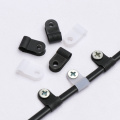 100PCS Plastic P Clips Black Hose Fasteners Cable Durable R-Type Nylon Cable Clamp Mounting Fix Hardware Electrical Fittings