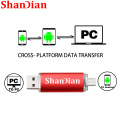 SHANDIAN Pendrive OTG USB Flash Drive cle usb 2.0 stick 64G otg pen drive 4G 8G 16G 32G storage devices