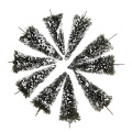 10pcs Plastic Model Tree with Snow N Scale Building Park Garden Miniature Landscape Wargame Scenery Supplies