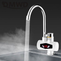 DMWD Instantaneous Electric Heater Faucet LED Temperture Display Kitchen Instant Tankless Boiler Hot Water Heating Tap Shower EU