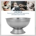 Stainless Steel Beard Shave Foam Bowl Shaving Soap Bowl Mug Cup for Men Wet Shaving Barber Shop Cream Soap Cup Grooming Tool