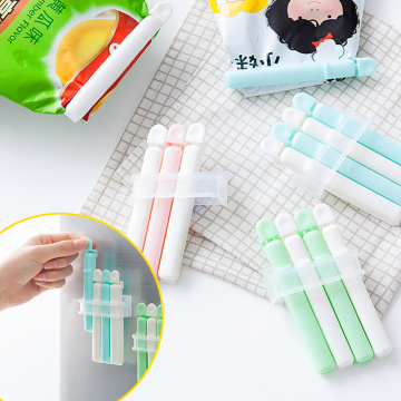 Portable Food Bag Clips Foods Preservation Closure Clamp Sack Seal Sealing Bag Clips Sealer Home Food Close Clip 4 pcs