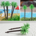 1:50-1000scale miniature Architecture Plastic Palm Tree Model Miniature HO N OO scale Palm Tree for sea scenery